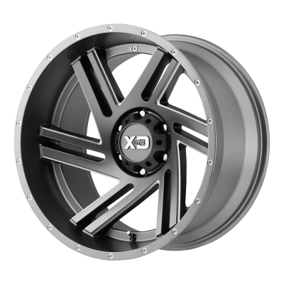 XD SERIES WHEELS - 20 x 9 XD  SWIPE SATIN GRAY MILLED - 6X5.5 - 6.57" BS