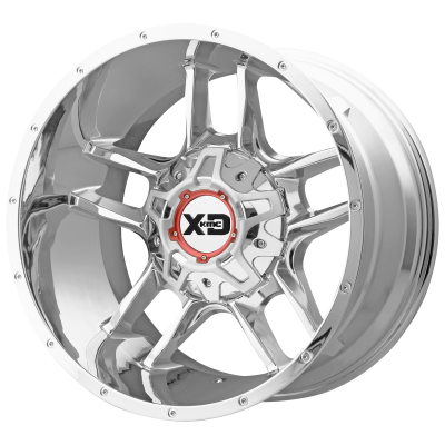 XD SERIES WHEELS - 20 x 12 XD  CLAMP CHROME - 8X6.5 - 4.77" BS