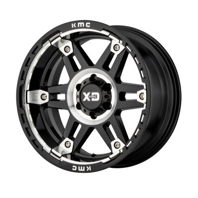 XD SERIES WHEELS - 20 x 10 XD  SPY II GLOSS BLACK MACHINED - 6X135 - 4.79" BS