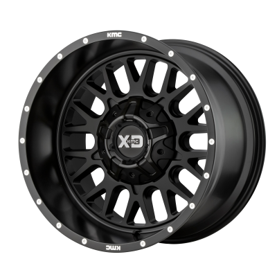 XD SERIES WHEELS - 20 x 12 XD  SNARE SATIN BLACK - BLANK - 4.77" BS