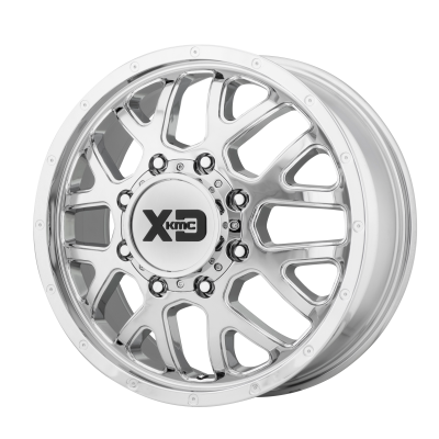 XD SERIES WHEELS - 17 x 6.5 XD  GRENADE DUALLY CHROME - FRONT - 8X6.5 - 8.12" BS