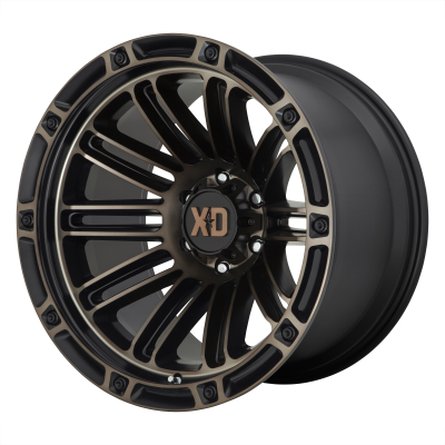 XD SERIES WHEELS - 20 x 10 XD  DOUBLE DEUCE SATIN BLACK W/ DARK TINT - 5X5.0 - 4.79" BS