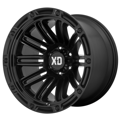 XD SERIES WHEELS - 20 x 10 XD  DOUBLE DEUCE SATIN BLACK - 5X5.0 - 4.79" BS