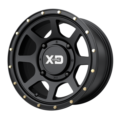 XD SERIES WHEELS - 14 x 7 XD ATV ADDICT 2 SATIN BLACK - 4X110 - 4.39" BS