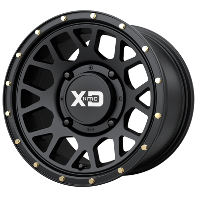 XD SERIES WHEELS - 14 x 10 XD ATV GRENADE SATIN BLACK - 4X110 - 5.5" BS