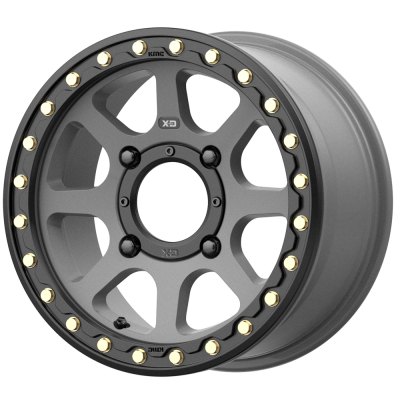 XD SERIES WHEELS - 14 x 10 XD ATV ADDICT 2 BEADLOCK SATIN GRAY - 4X110 - 5.5" BS