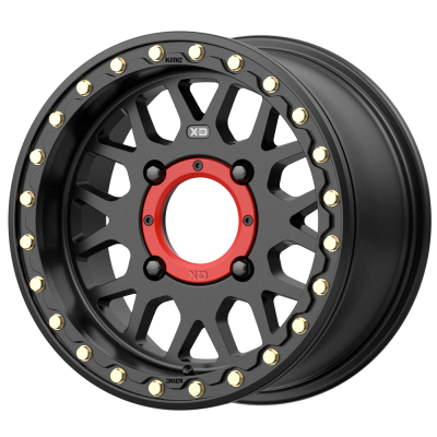 XD SERIES WHEELS - 14 x 10 XD ATV GRENADE BEADLOCK SATIN BLACK - 4X110 - 5.5" BS