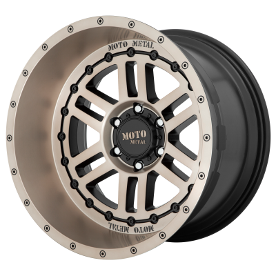 MOTO METAL - 20 x 10 MM DEEP SIX SATIN BLACK W/ BRONZE TINT - 5X5.0