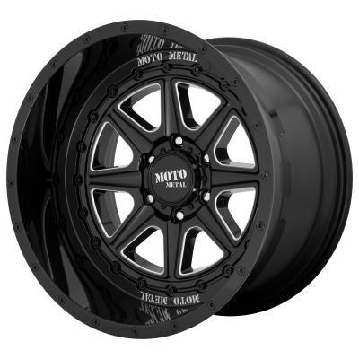 MOTO METAL - 20 x 10 MM PHANTOM GLOSS BLACK MILLED - 5X5.0