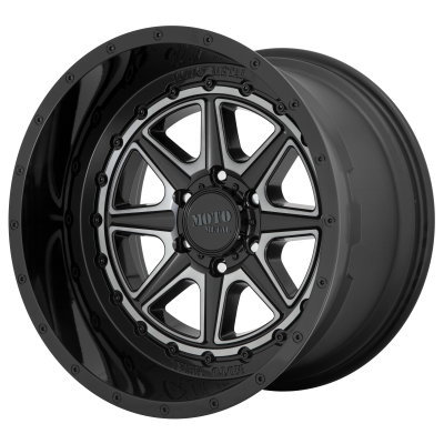 MOTO METAL - 20 x 12 MM PHANTOM GLOSS BLACK W/ GRAY TINT - 5X5.0