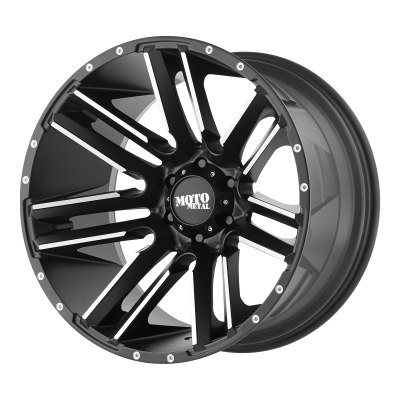 MOTO METAL - 18 x 9 MO951 GLOSS BLACK  MACHINED - 8x6.