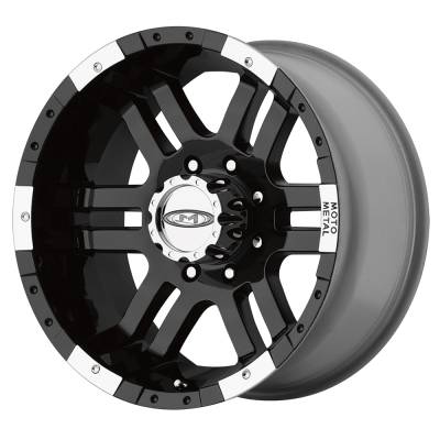 MOTO METAL - 16 x 9 MO951 GLOSS BLACK Machined - 6-5.5