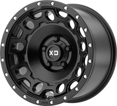 XD SERIES WHEELS - 18 x 9 XD  HOLESHOT SATIN BLACK - 5X5.0 - 5.71" BS