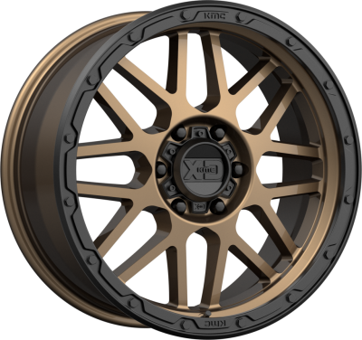 XD SERIES WHEELS - 17 x 8.5 XD  GRENADE OR MATTE BRONZE W/ MATTE BLACK LIP - 5X5.0 - 4.75" BS