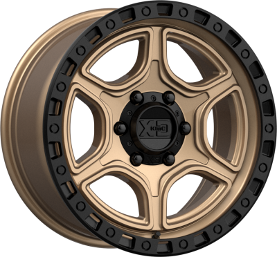 XD SERIES WHEELS - 18 x 8.5 XD  PORTAL SATIN BRONZE W/ SATIN BLACK LIP - 5X5.0 - 4.75" BS