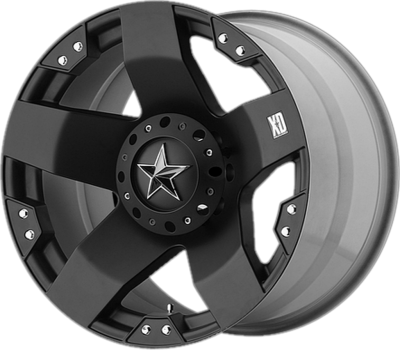 XD SERIES WHEELS - 18 x 9 XD  ROCKSTAR MATTE BLACK - 5X4.5/4.75 - 5" BS