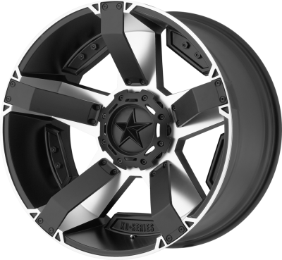 XD SERIES WHEELS - 17 x 9 XD  RS2 MATTE BLACK MACHINED W/ ACCENTS - 6X135/5.5 - 4.53" BS