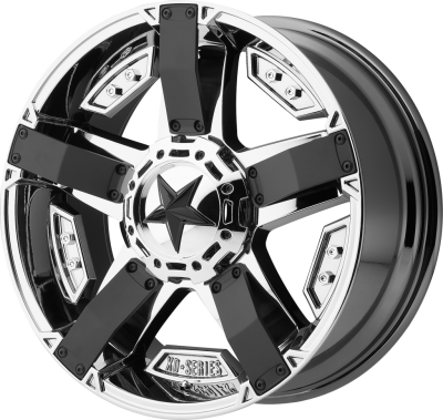 XD SERIES WHEELS - 18 x 9 XD  RS2 PVD WITH MATTE BLACK ACCENTS - 5X5.0/5.5 - 5" BS