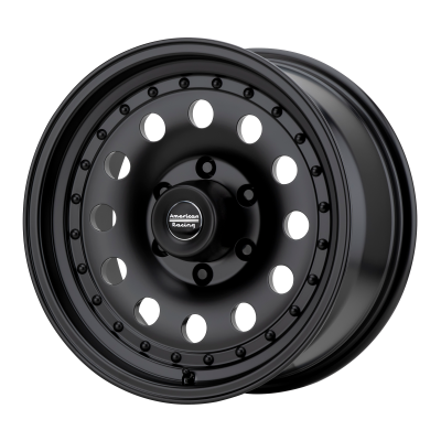 American Racing - 14 x 7 AR62 OUTLAW II Satin Black 4X4.25 - 4" BS