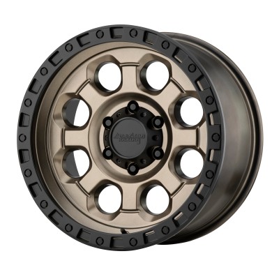 American Racing - 15 x 10 AR201 Matte Bronze Black Lip 5X4.5 - 3.77" BS