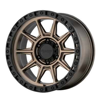 American Racing - 16 x 8 AR202 Matte Bronze Black Lip 5X4.5 - 4.5" BS