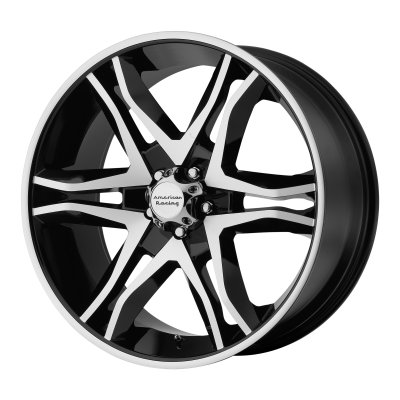 American Racing - 16 x 8 AR893 MAINLINE Gloss Black Machined 6X5.5 - 4.5" BS