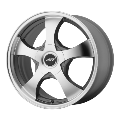 American Racing - 14 x 6 AR895 Dark Silver Machined 5X100/4.5 - 4.88" BS