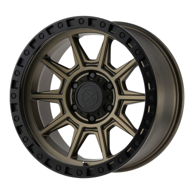 ATX SERIES - 17 x 9 AX202 Matte Bronze With Black Lip 5X5.5 - 4.53" BS