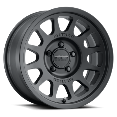 Method Racing Wheels - 17x7.5 Method MR703 Bead Grip - 5x130  6.2"BS - MATTE BLACK