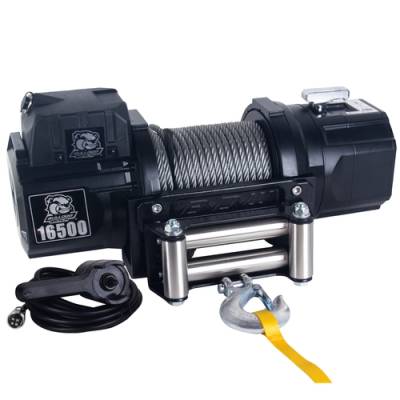 Bulldog Winch - Bulldog Winch 16,500lb HD - Wire rope