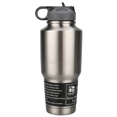 Bulldog Winch - Bulldog 30oz 304 Stainless Tumbler Double Wall W/Screw On Flip Up Straw Lid