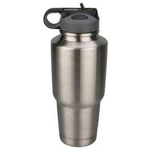 Bulldog Winch - Bulldog 30oz 304 Stainless Tumbler Double Wall W/Screw On Flip Up Straw Lid BDW Laser Logo