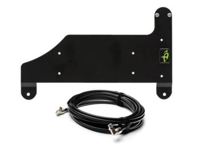 Up Down Air - Compressor Mount & Connection Kit - JL Under Passenger Seat for ARB Dual Air Compressor - Black