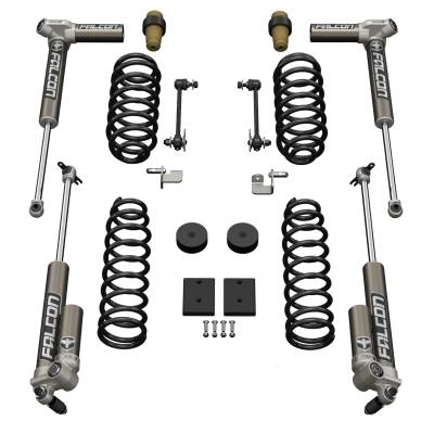 Tera-Flex Suspension - TeraFlex  JK 2dr: 1.5” Sport ST1 Spring Lift System & Falcon 3.1 Piggyback