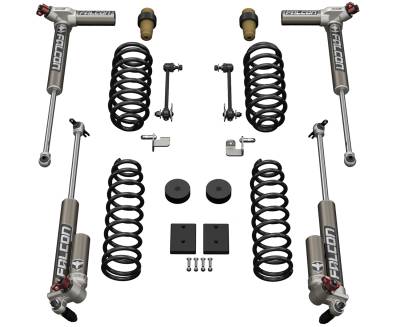 Tera-Flex Suspension - TeraFlex  JK 2dr: 1.5” Sport ST1 Spring Lift System & Falcon 3.3 Fast Adjust