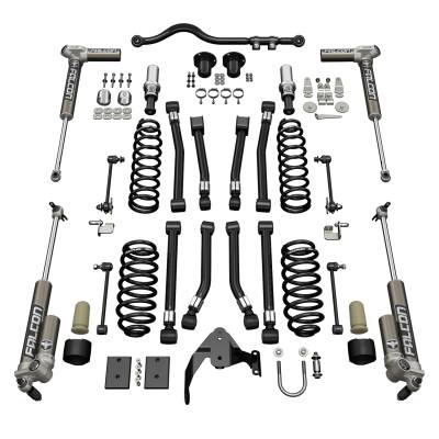 Tera-Flex Suspension - TeraFlex  JK 2dr: 3” Alpine CT3 Short Arm Suspension System & Falcon 3.1 Piggyback