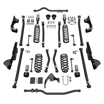 Tera-Flex Suspension - TeraFlex  JK 2dr: 4” Alpine CT4 Long Arm Suspension System – No Shocks