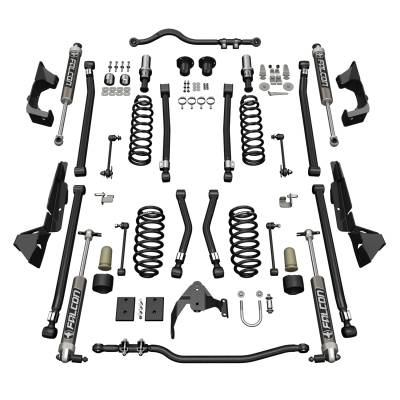 Tera-Flex Suspension - TeraFlex  JK 2dr: 4” Alpine CT4 Long Arm Suspension System & Falcon 2.1 Monotube