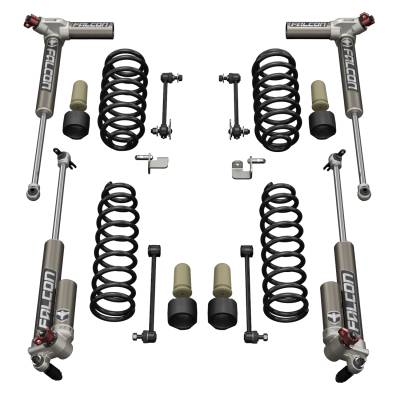 Tera-Flex Suspension - TeraFlex JK 4dr: 1.5” Sport ST1 Spring Lift System & Falcon 3.3 Fast Adjust