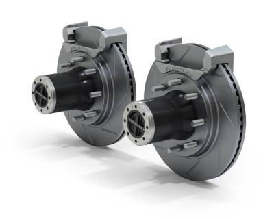 Tera-Flex Suspension - TeraFlex  JK: Dana 30/44 Front Axle 8-Lug Locking Hub Conversion Kit w/ Slotted Big Rotors