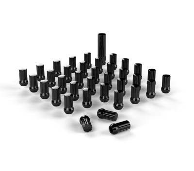 Tera-Flex Suspension - TeraFlex  Spline Drive Lug Nut Kit – 9/16”x18 – Black – 36 pcs