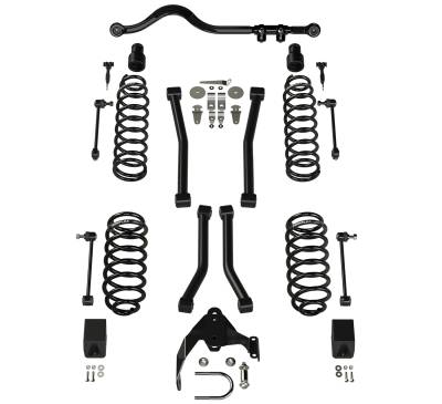 Tera-Flex Suspension - TeraFlex  JK 2dr: 3” Suspension System w/ 4 Sport Control Arms – No Shocks