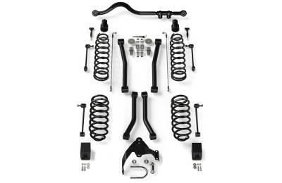 Tera-Flex Suspension - TeraFlex  JK 4dr 3” Suspension System w/ 4 Sport Control Arms – No Shocks