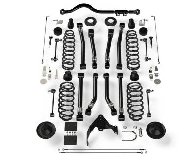 Tera-Flex Suspension - TeraFlex  JK 4dr: 4” Suspension System w/ 8 Alpine Short Control Arms – No Shocks