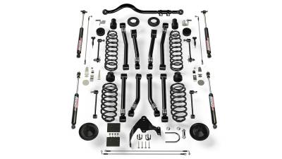 Tera-Flex Suspension - TeraFlex  JK 4dr: 4” Suspension System w/ 8 Alpine Short Control Arms & 9550 VSS Twin-Tube