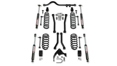 Tera-Flex Suspension - TeraFlex  JK 2dr: 3” Suspension System w/ 4 Sport Control Arms & 9550 VSS Twin-Tube