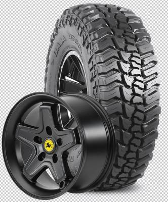 Mickey Thompson - 35X12.50R17LT  M/T BAJA BOSS Tires on AEV Pintler Wheels