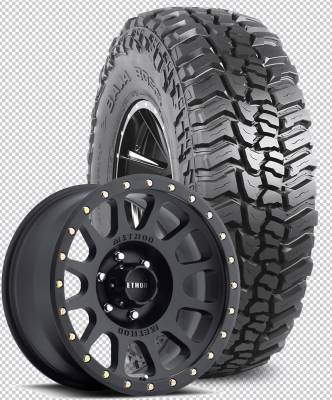 Mickey Thompson - 35X12.50R17LT  M/T BAJA BOSS Tires on Method Racing NV305 Black Wheels