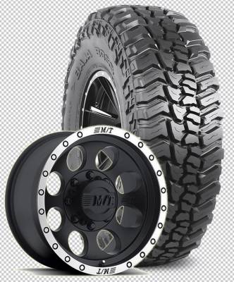 Mickey Thompson - 35X12.50R17LT  M/T BAJA BOSS Tires on M/T Classic Baja Lock Wheels