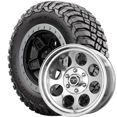 BF Goodrich - 285/70R17 BFG Mud Terrain KM3 on 17x9 DR Tracker III Polished